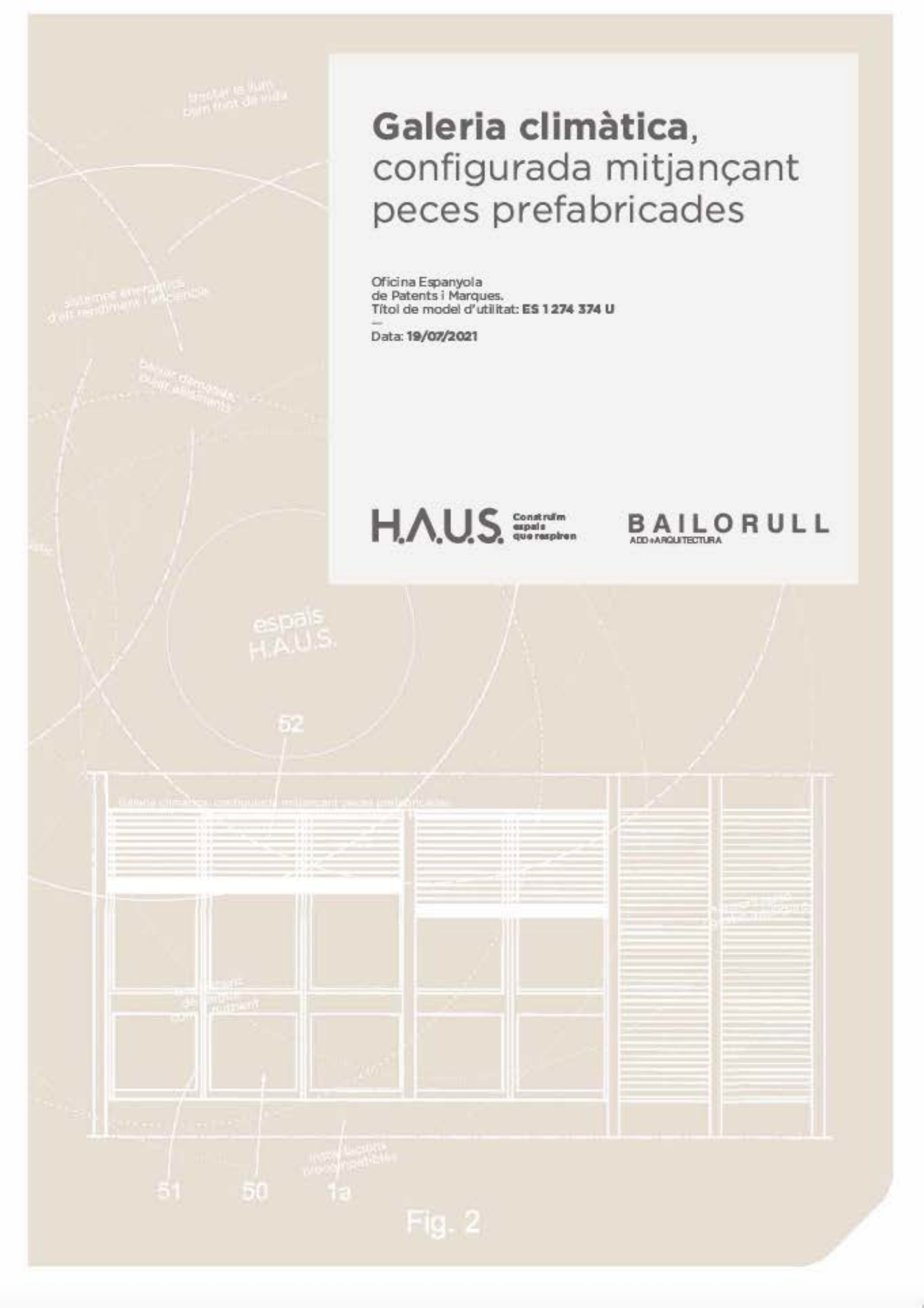 Patente Sistema Constructivo Galería Climática — 1